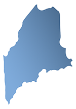 state of maine outline